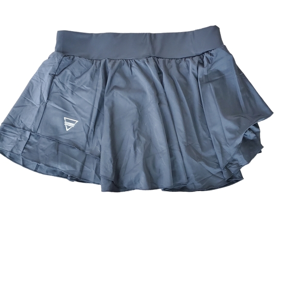 Halara In My Feels Everyday 2-in-1 Black Flare Skirt Skort Size XL - Picture 3 of 6